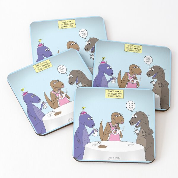 Item preview, Tina's T-Rex Tea Room designed and sold by Out to Lunch Cartoons and More.