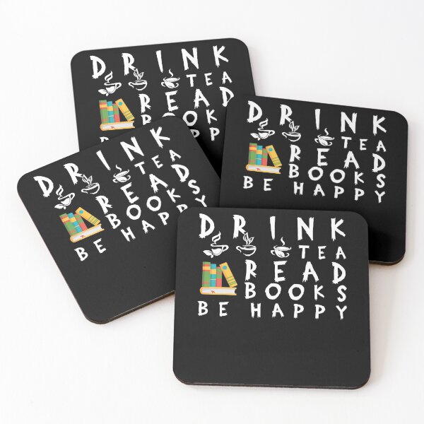Item preview, Drink Tea Read Books Be Happy  designed and sold by Perfectstyles.