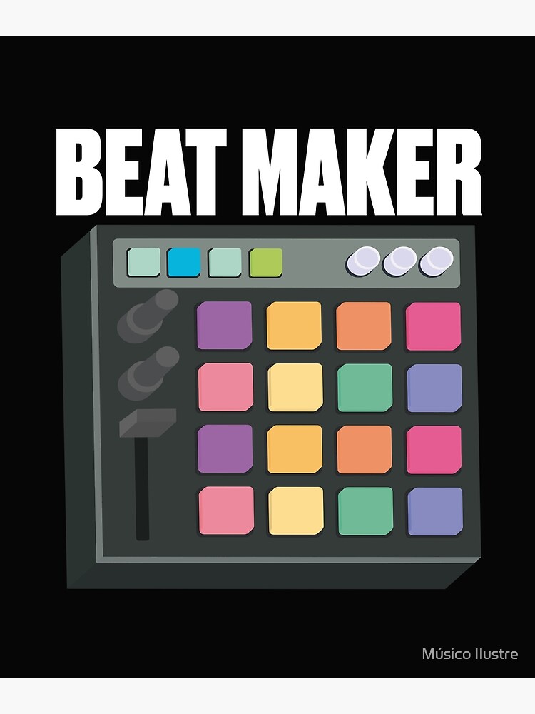"Beat Maker Gift for Music Producer" Poster by dconciente Redbubble