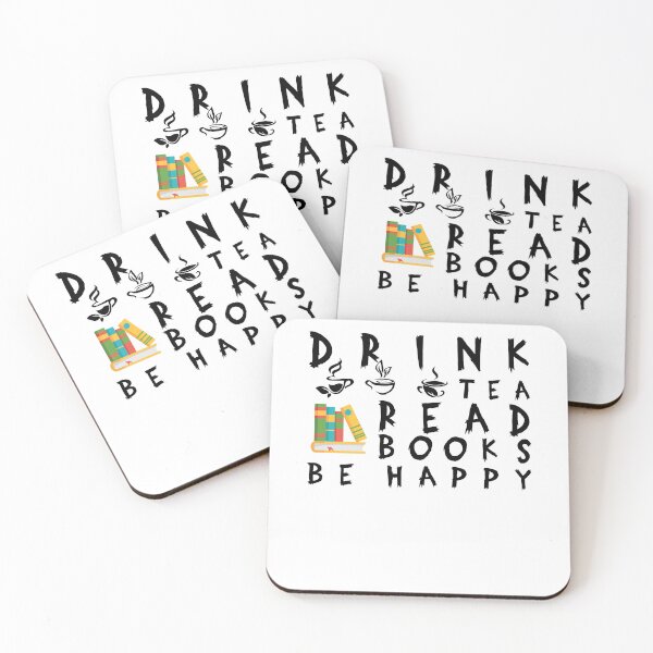 Item preview, Drink Tea Read Books Be Happy  designed and sold by Perfectstyles.