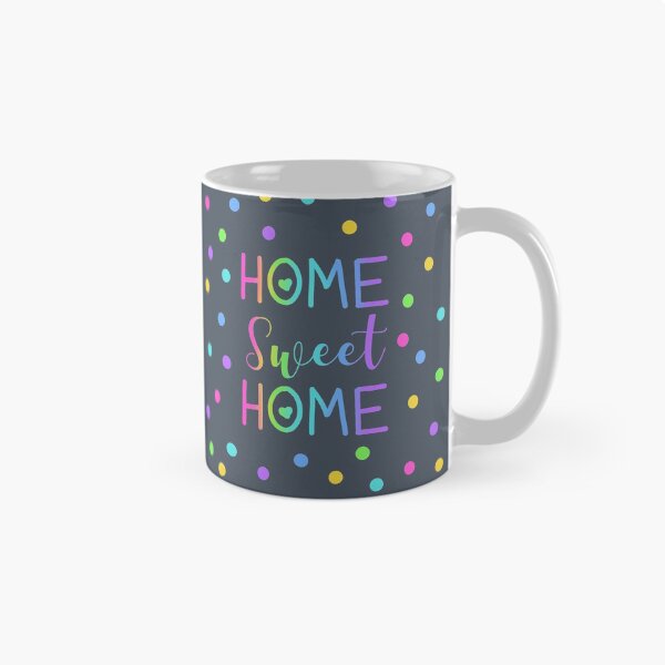 Item preview, Home Sweet Home - Rainbow Gradient with Polka Dots on Grey designed and sold by Whoopsidoodle.