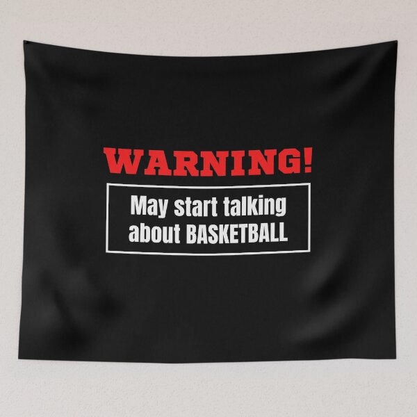 Item preview, Warning May Start Talking About Basketball designed and sold by TeePartyHost.