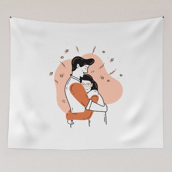 Item preview, Cute Lovers Hugging designed and sold by Kuldeep575.