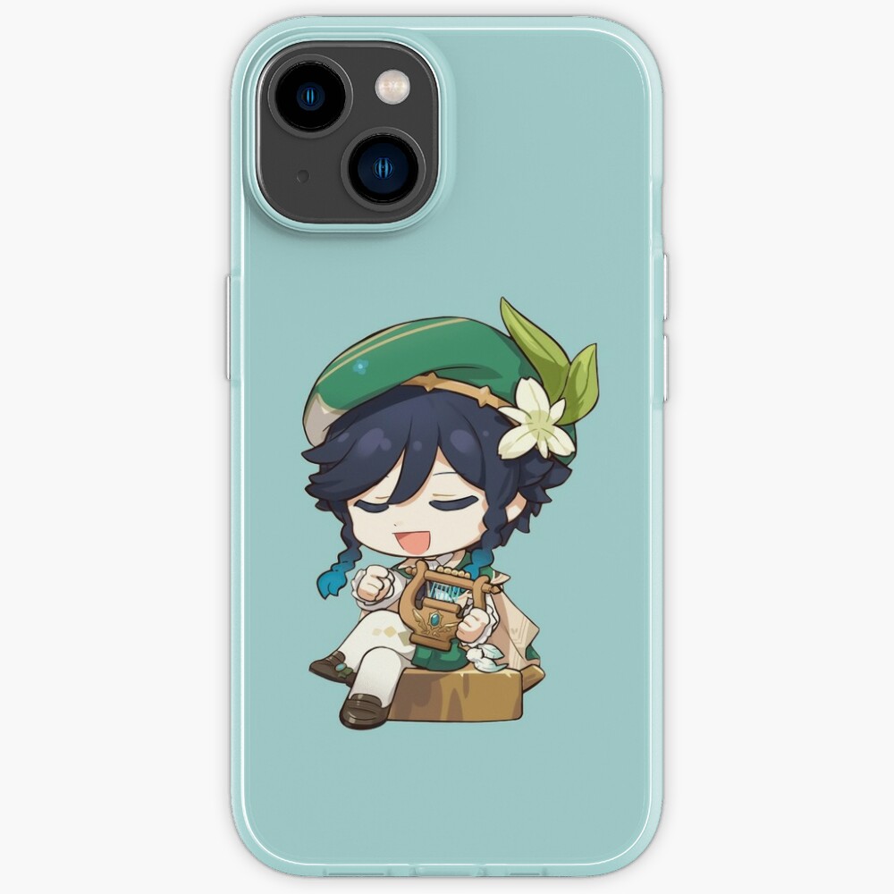 Venti Genshin Impact Sticker Performing Iphone Case For Sale By Asiapenguin Redbubble
