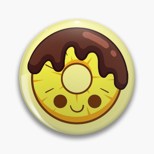 Item preview, kawaii chocolate-dipped sliced pineapple designed and sold by kittybox.