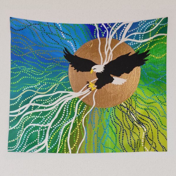 Artikelvorschau, Weißkopfseeadler entworfen und verkauft von Deborah Malcolm Art.