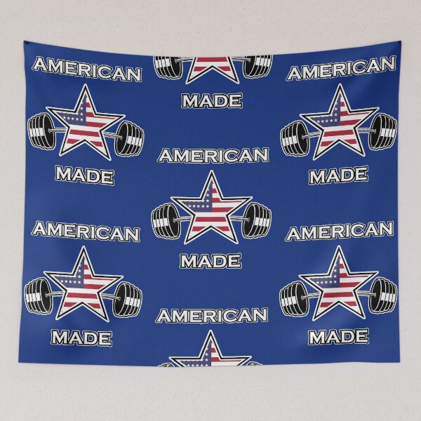 Item preview, American Made patriotic workout design designed and sold by ROEfifty.