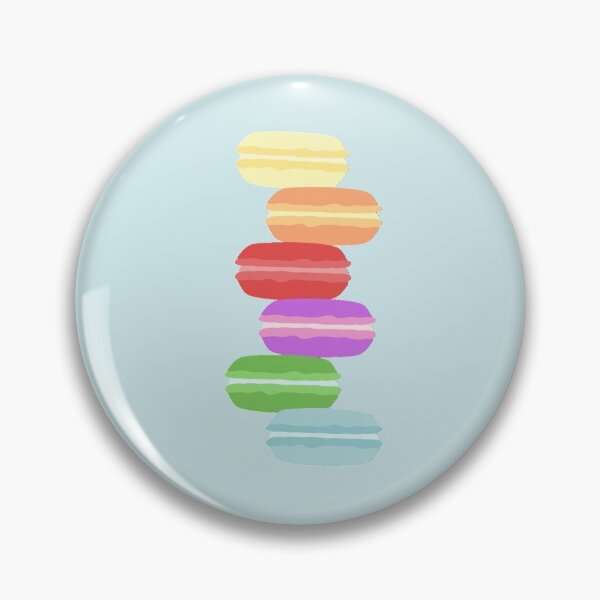Item preview, Rainbow Macarons Colorful Food  designed and sold by mimosadesigns.