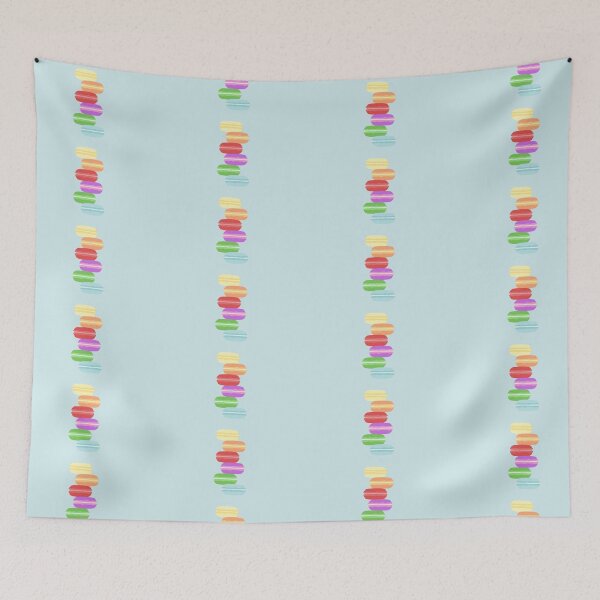 Item preview, Rainbow Macarons Colorful Food  designed and sold by mimosadesigns.