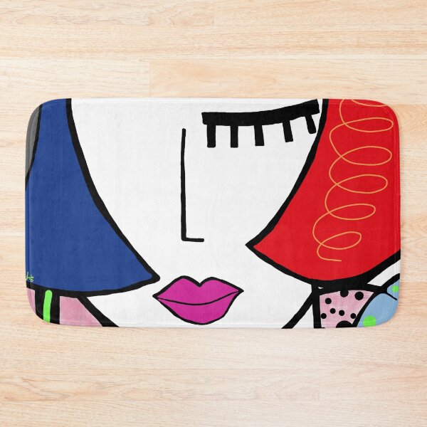 Item preview, Funky Abstraction Style Art Face designed and sold by Layla Art.