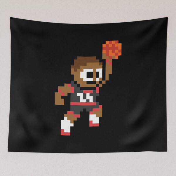 Aperçu de l'œuvre Portland Trailblazers (8-bit Basketball Player) créée et vendue par The Armorsmith.