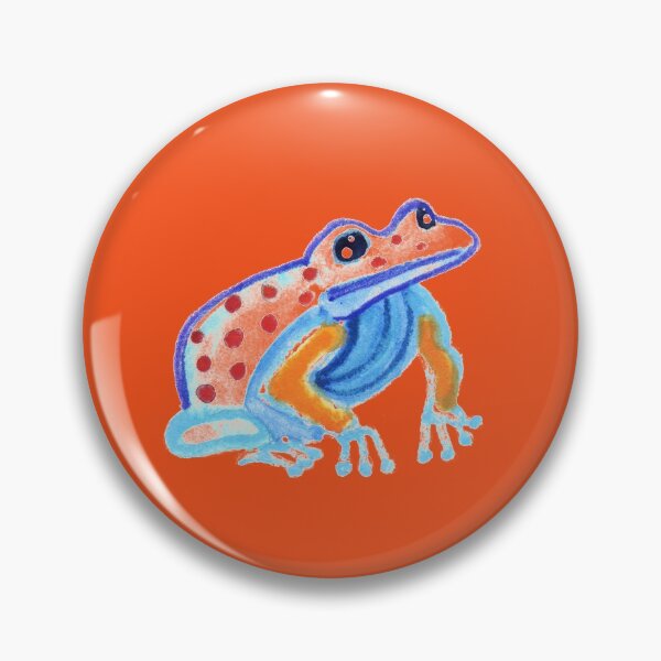 Item preview, Blue polka dotted frog designed and sold by pgorostiza.