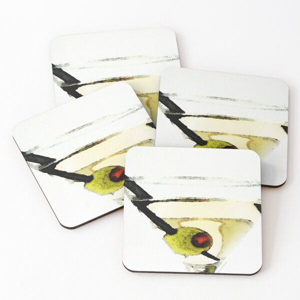 Item preview, Martini With Green Olive designed and sold by Sharon Cummings Art.