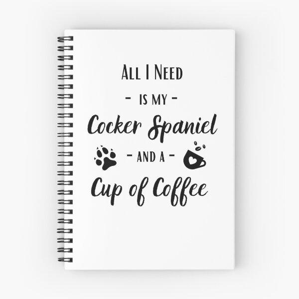 Artikelvorschau, Kaffee & Cocker Spaniels | Cocker Spaniel Geschenk | Cocker Spaniel Besitzer entworfen und verkauft von Presto Prints Design.