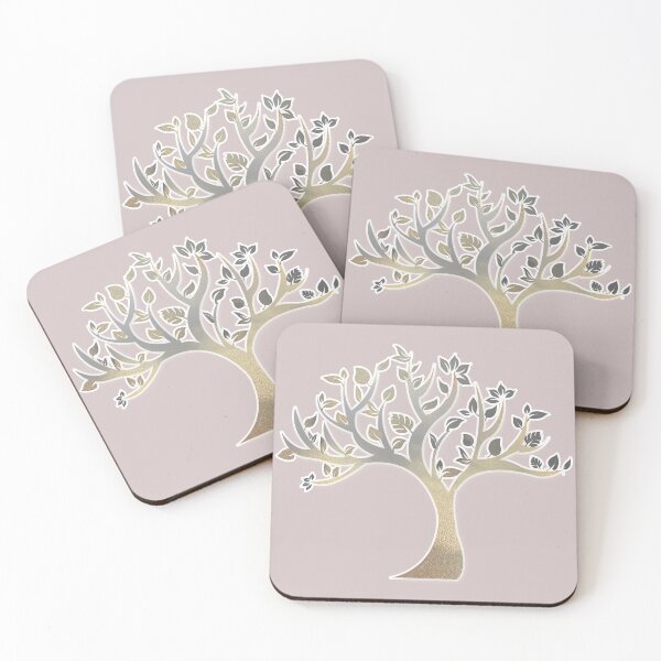 Item preview, Elegant gold tree art for nature lovers and tree huggers  Caroline Laursen original designed and sold by Caroline Laursen.