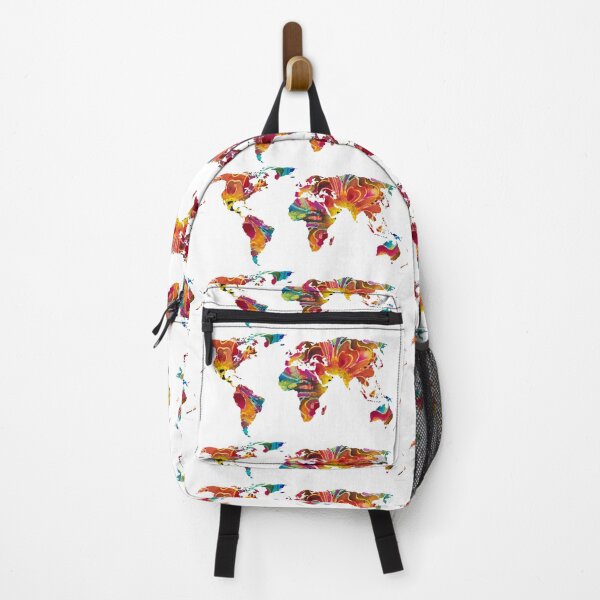 Item preview, Map of The World 2 -Colorful Abstract Art designed and sold by Sharon Cummings Art.