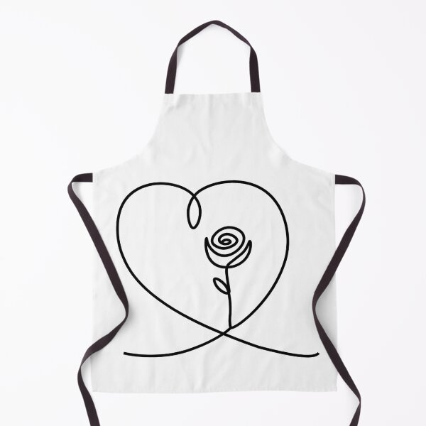 Item preview, Line Rose in Heart designed and sold by TheQueuingLife.