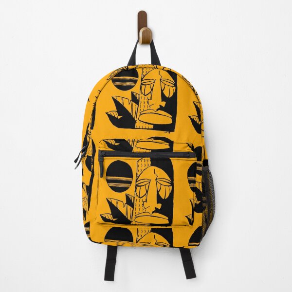 Item preview, Midwest Tiki Moai - In Black and Orange designed and sold by midwesttiki.