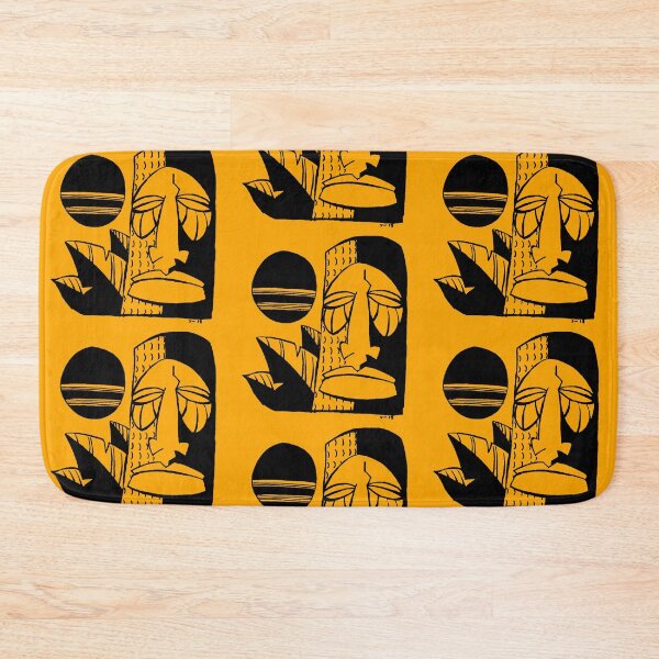 Item preview, Midwest Tiki Moai - In Black and Orange designed and sold by midwesttiki.