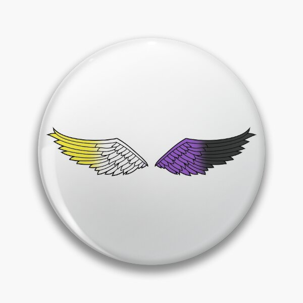 Item preview, Nonbinary Pride Wings designed and sold by MyKindOfCrazy.