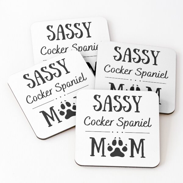 Artikelvorschau, Sassy Cocker Spaniel Mom | Cocker Spaniel Mom | Cocker Spaniel Geschenk entworfen und verkauft von Presto Prints Design.