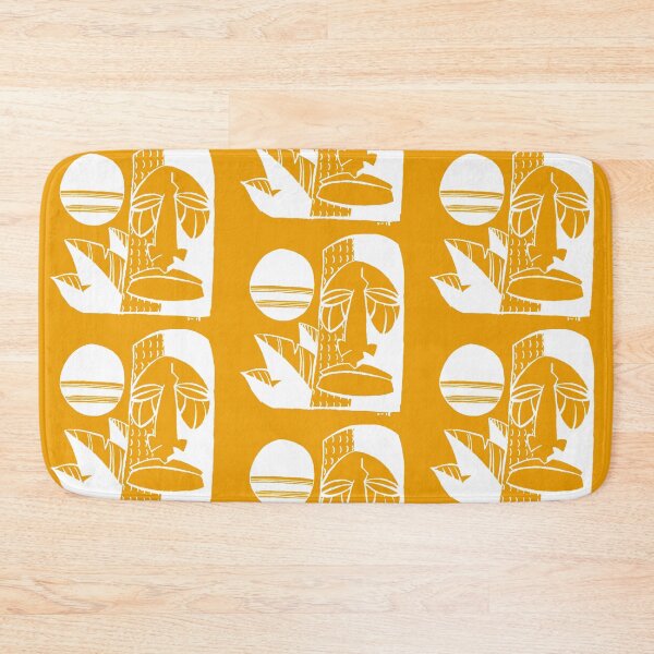 Item preview, Midwest Tiki Moai - In White and Orange designed and sold by midwesttiki.