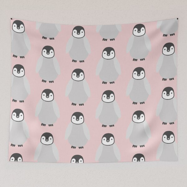 Item preview, Penguin Chick (pink background) designed and sold by elrathia.