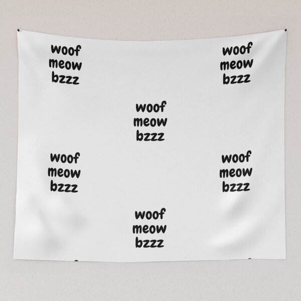 Item preview, woof meow bzzz designed and sold by Omniodise.
