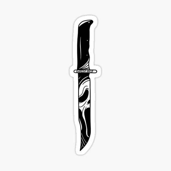 ghostface knife sticker Sticker