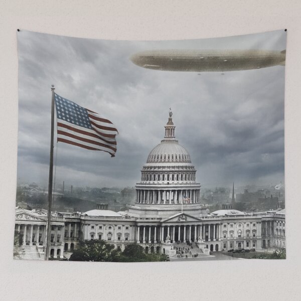 Item preview, LZ 127 Graf Zeppelin overflying the US Capital designed and sold by billduncan.