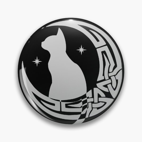 Item preview, White Celtic Moon Cat designed and sold by Depic Spirit.
