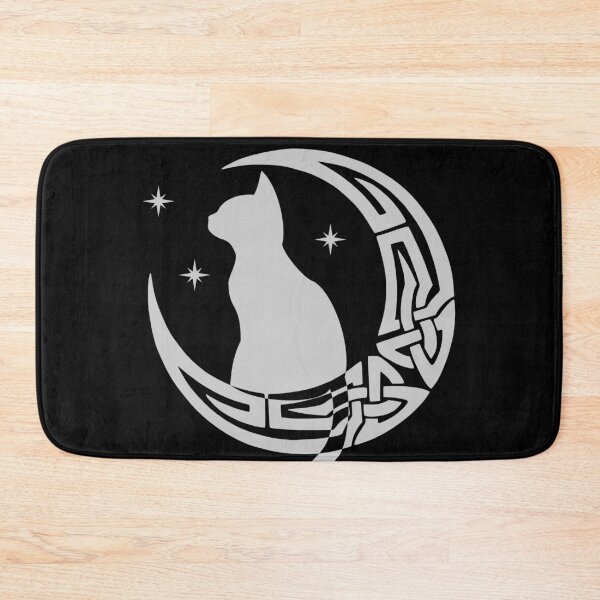 Item preview, White Celtic Moon Cat designed and sold by Depic Spirit.