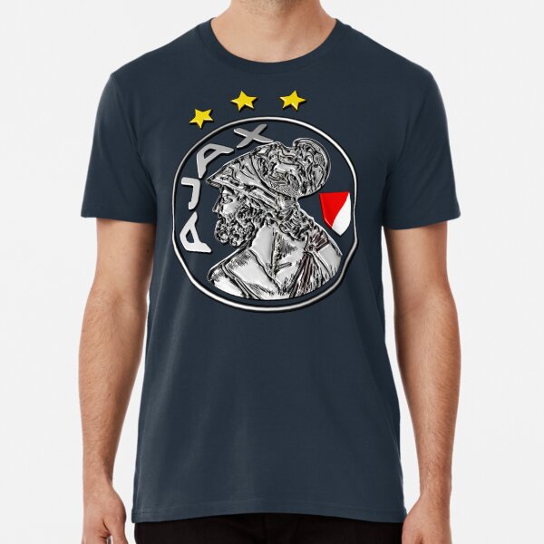 Mens Ajax Amsterdam Logo Amsterdamsche Football Club Black T Shirt