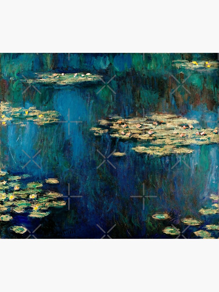 Nymph As Bleus Et Roses De Claude Monet Blue And Blush Water Lilies