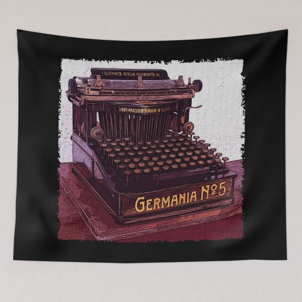 Item preview, Germania N 5 - Comics Typewriter Vintage - Digital Paint designed and sold by RazzArt.