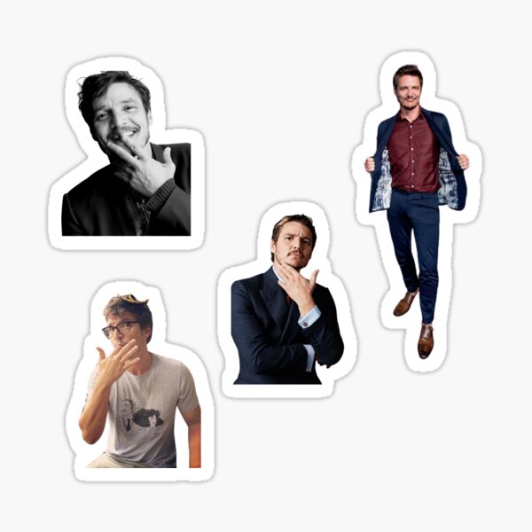 Item preview, Pedro Pascal sticker pack x 4 designed and sold by DinoMars.