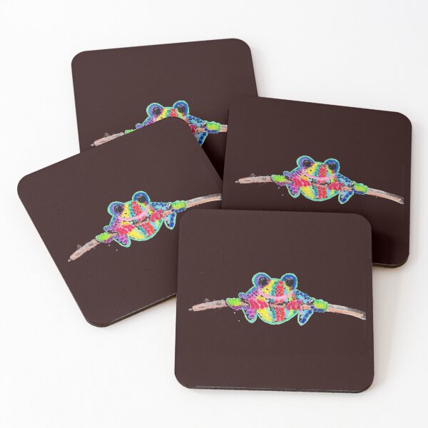 Item preview, polka dotted multi colored frog designed and sold by pgorostiza.