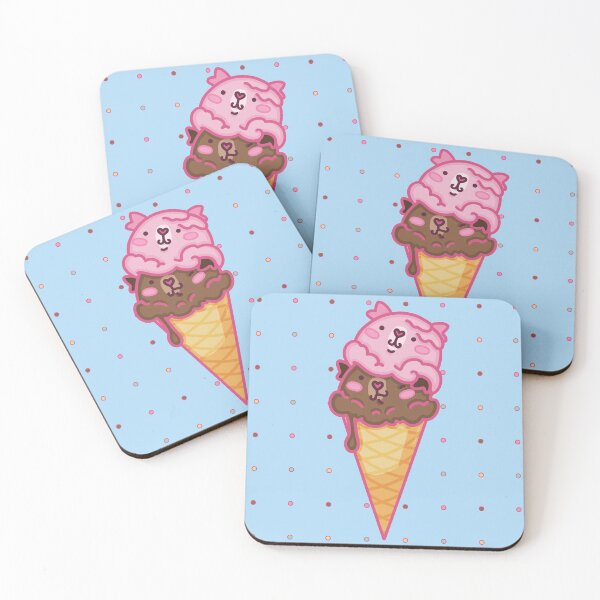Item preview, Strawberry Chocolate Guinea Pig Cone designed and sold by Pigapalooza.