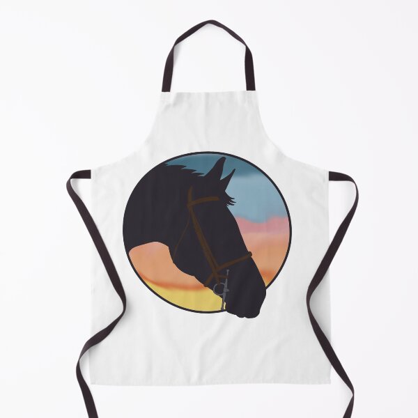 Item preview, Minimalist sunset Hunter jumper Horse head designed and sold by lilycm44.