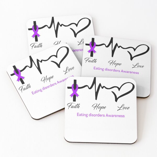 Item preview, Faith Hope Love Eating disorders Awareness designed and sold by frechettee.