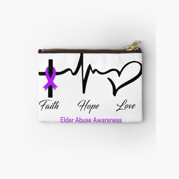 Item preview, Faith Hope Love Elder Abuse Awareness designed and sold by frechettee.