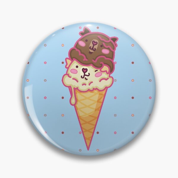 Item preview, Chocolate Vanilla Guinea Pig Cone designed and sold by Pigapalooza.