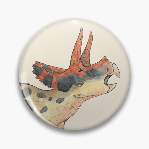 Item preview, Watercolor Triceratops designed and sold by AriaPaleoart.
