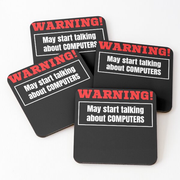 Item preview, Warning May Start Talking About Computers designed and sold by TeePartyHost.