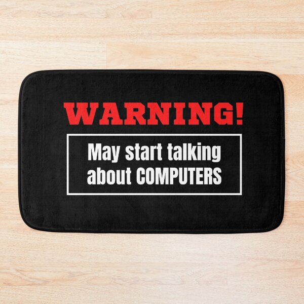 Item preview, Warning May Start Talking About Computers designed and sold by TeePartyHost.