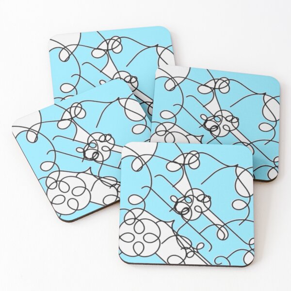 Item preview, Line art : blue 001 designed and sold by greenaomi.