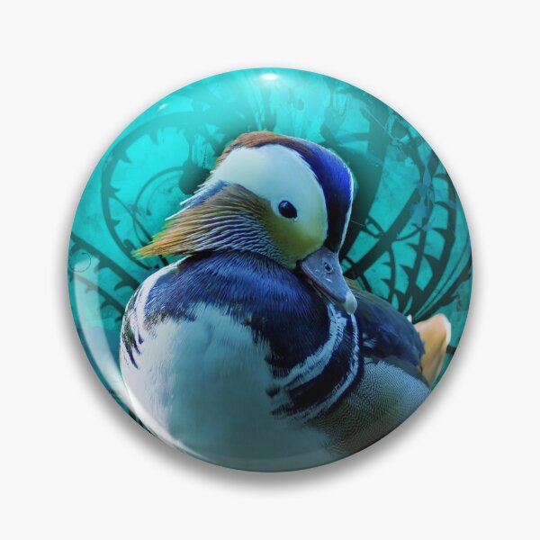 Item preview, Mandarin duck sitting on a fence designed and sold by koalas1414.