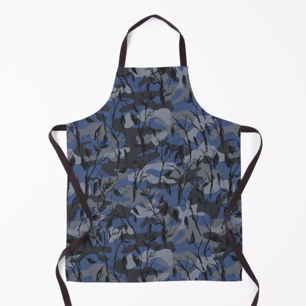 Item preview, Camo Camouflage Sketched Leaves Navy Blue  designed and sold by mythandframe.