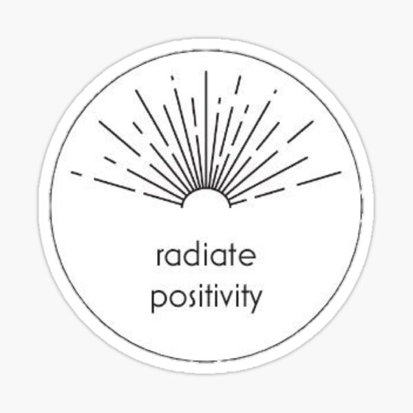 Radiate Positivity Sticker