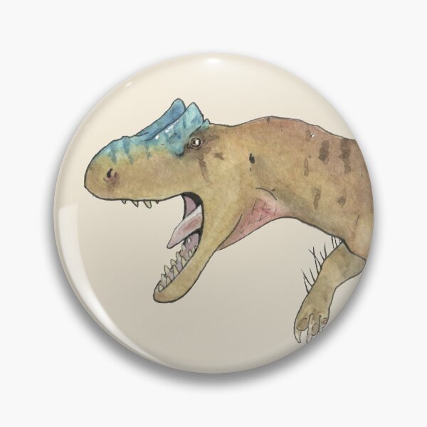 Item preview, Watercolor Allosaurus designed and sold by AriaPaleoart.